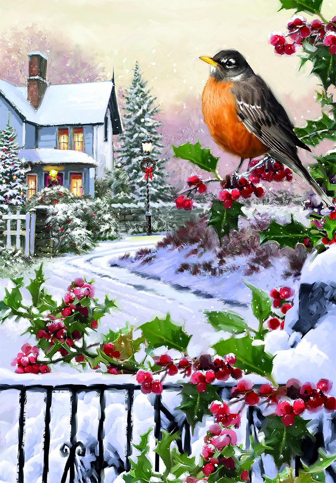 Пазл Clementoni Robin and Holly Bushes 81501 1000 деталей 70 x 50 см для взрослых, фото №2