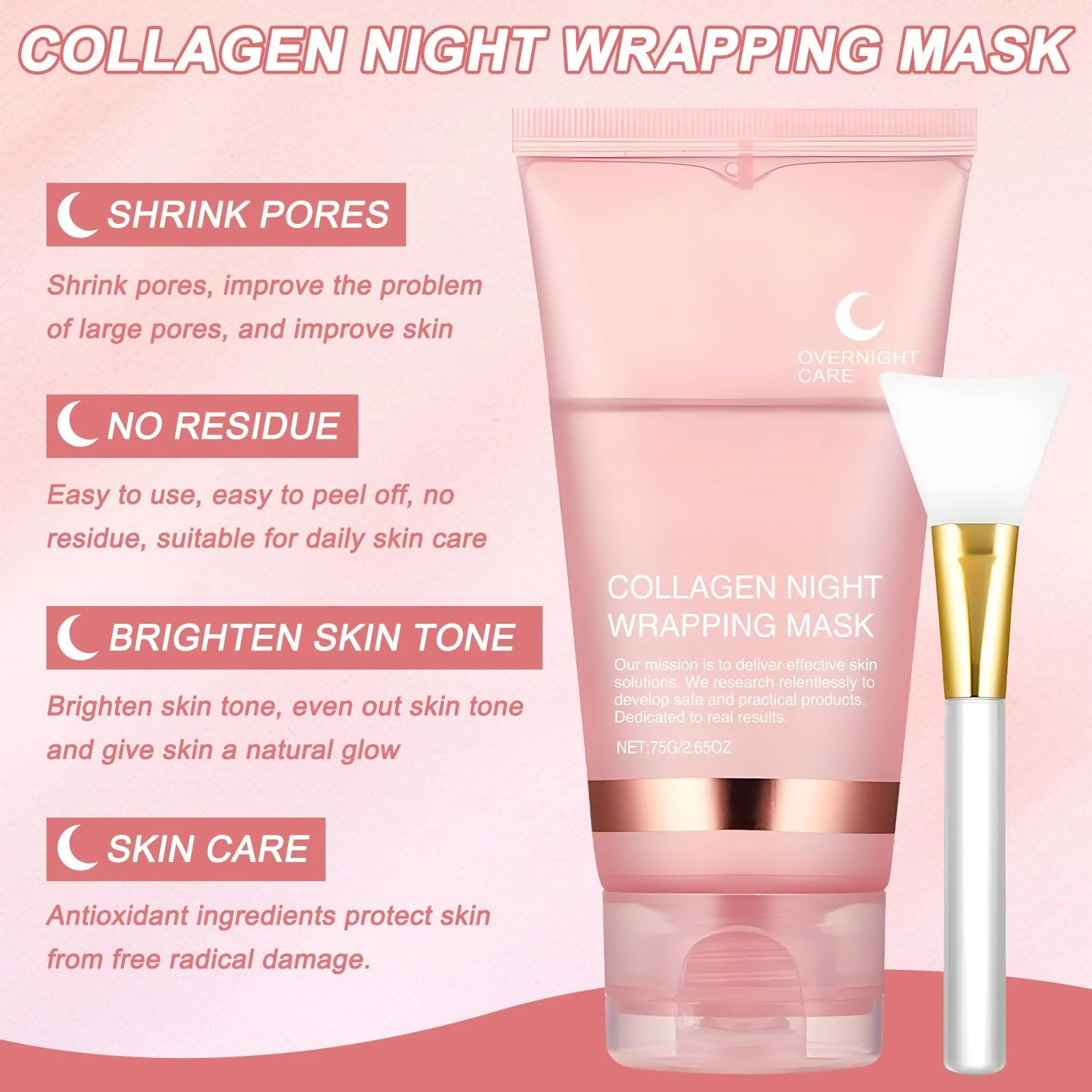 Маска Ночная Collagen для обертывания 2 шт, фото №2