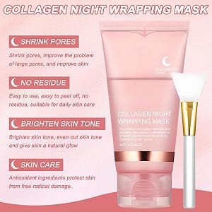 Маска Ночная Collagen для обертывания 2 шт synthetic.ua - Фото 1