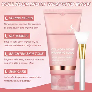 Маска Нічна Collagen для обгортання 2 шт synthetic.ua - Фото 1