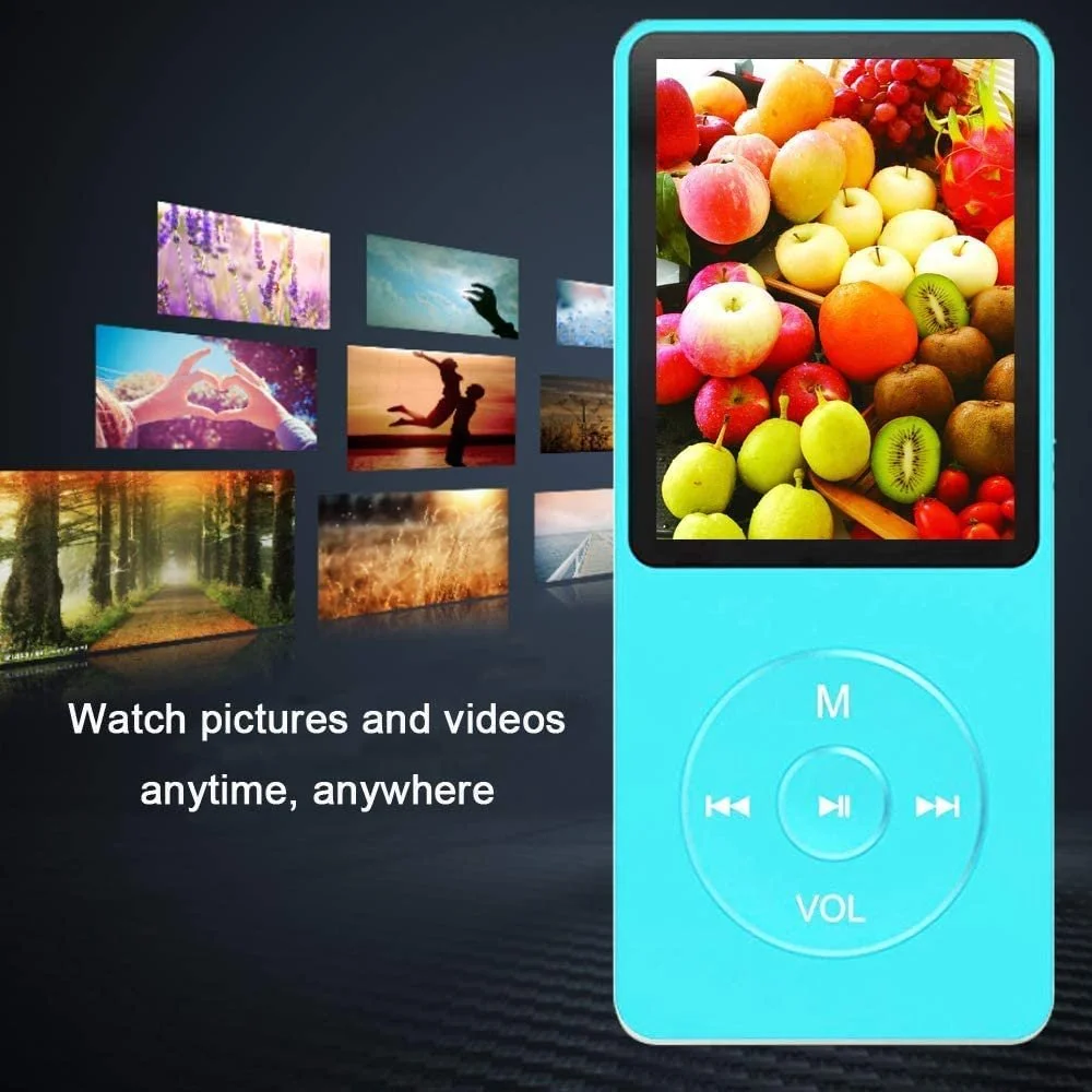 MP3 плеєр, 16GB Micro SD Card, ультратонкий, вбудований динамік, перегляд фото, відтворення відео, FM-радіо, диктофон, читання електронних книг, фото №2