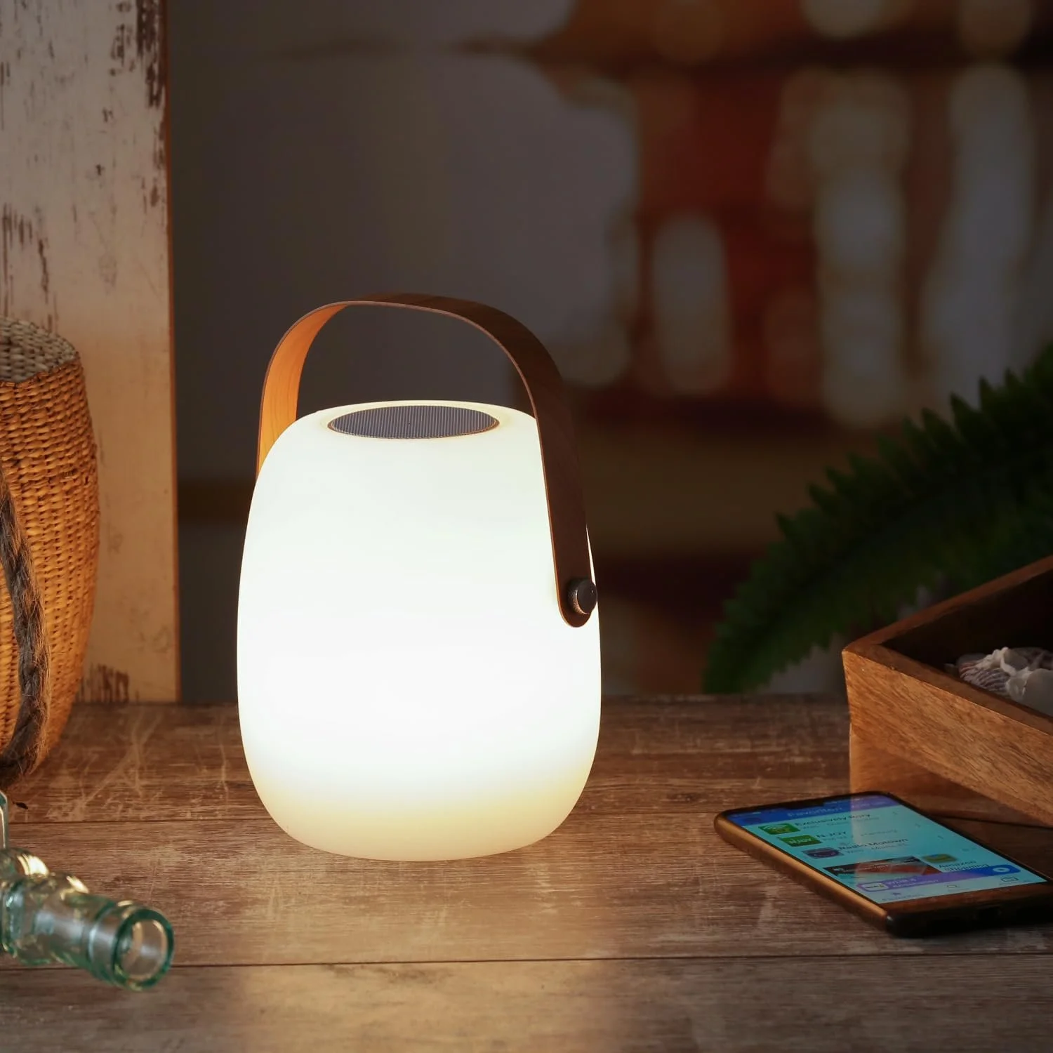 Настільна лампа MARELIDA LED Bluetooth-колонка акумуляторна бездротова вулична 21 см, фото №1