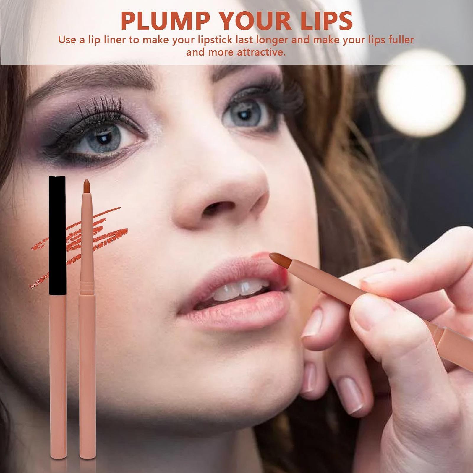 Олівець для губ Pologmase Lip Filler Liner, кремовий, водостійкий, довготривалий, натуральний, м'який, не розмазується, викручується, не потребує точила, фото №3