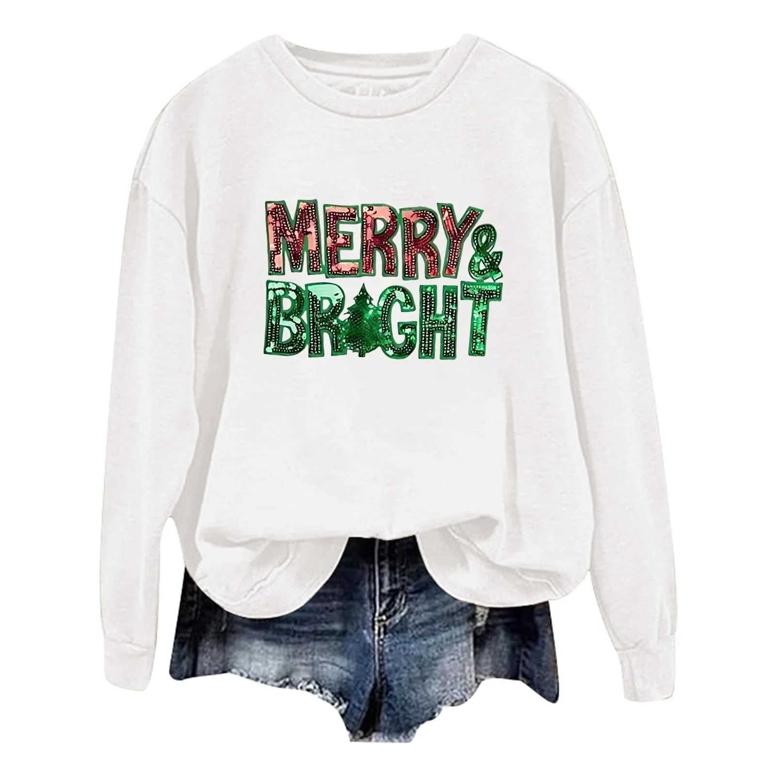 Пуловер Qzeanxy Классический Basic с круглым вырезом, длинный рукав, фото №1