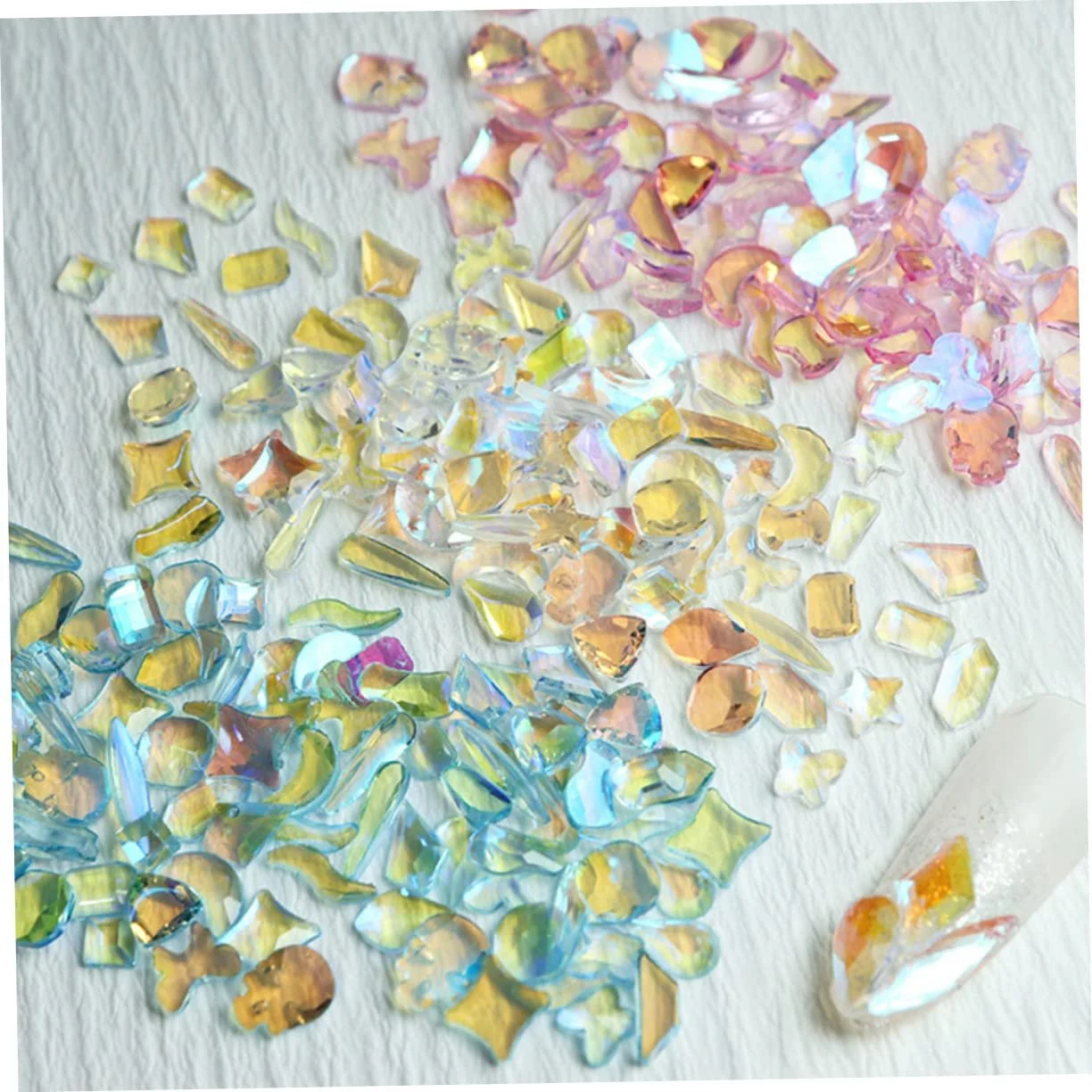 Стрази 3 пакетики Смола Стрази Flatback для саморобних прикрас, фото №6