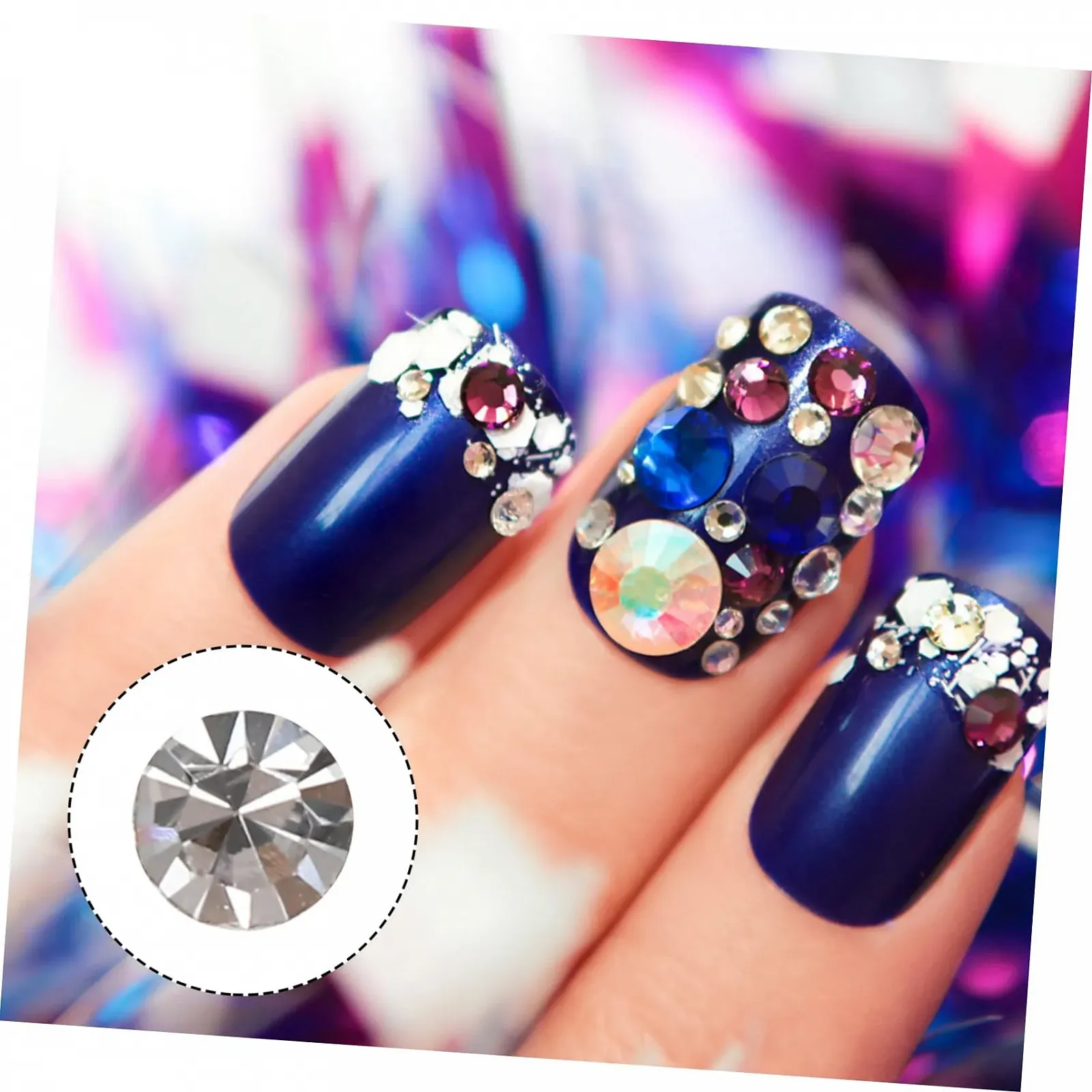 Стрази COHEALI для нігтів, Блискучі кристали, фото №8