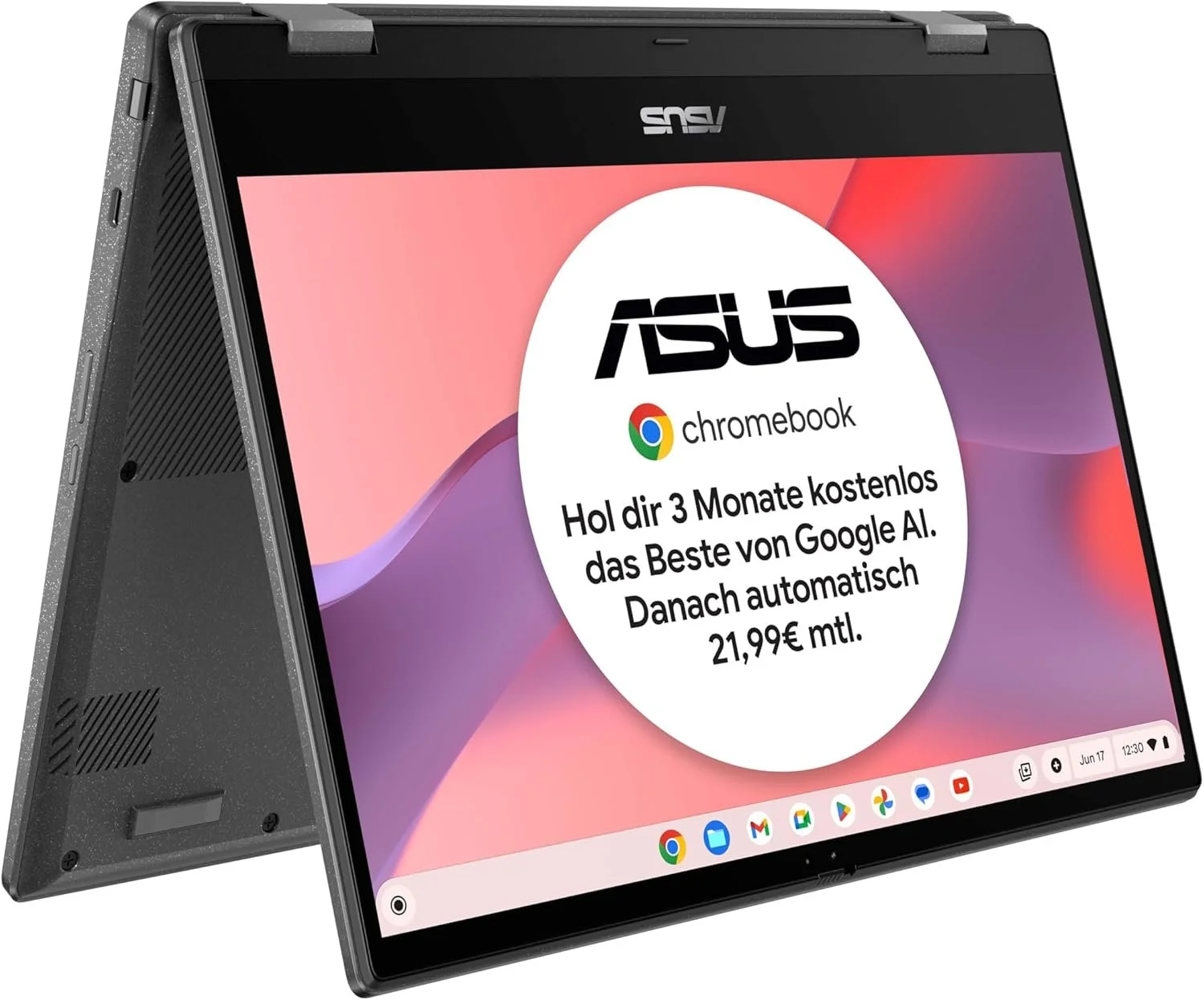 Сенсорный ноутбук 14'' ASUS Chromebook Flip CM1402FM2A MediaTek Kompanio 520 RAM 8GB eMMC 128GB 15ч батарея ChromeOS, фото №5