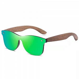 Сонцезахисні окуляри XKUN Поляризовані Дзеркальні Walnut Лінзи Uv400 - Фото 1