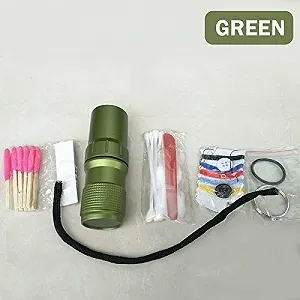 Контейнер-пенал для таблеток Camping Survival, водонепроникний, алюмінієвий, брелок, EDC, інструмент для подорожей, аварійний комплект synthetic.ua - Фото 1