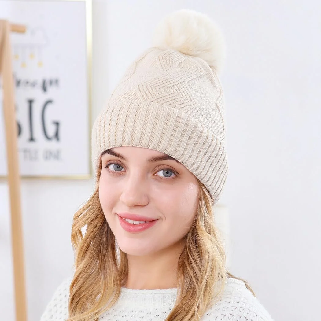Термошапка з помпоном для дівчинки В'язана, фото №9 Термошапка з помпоном для дівчинки В'язана, фото №9