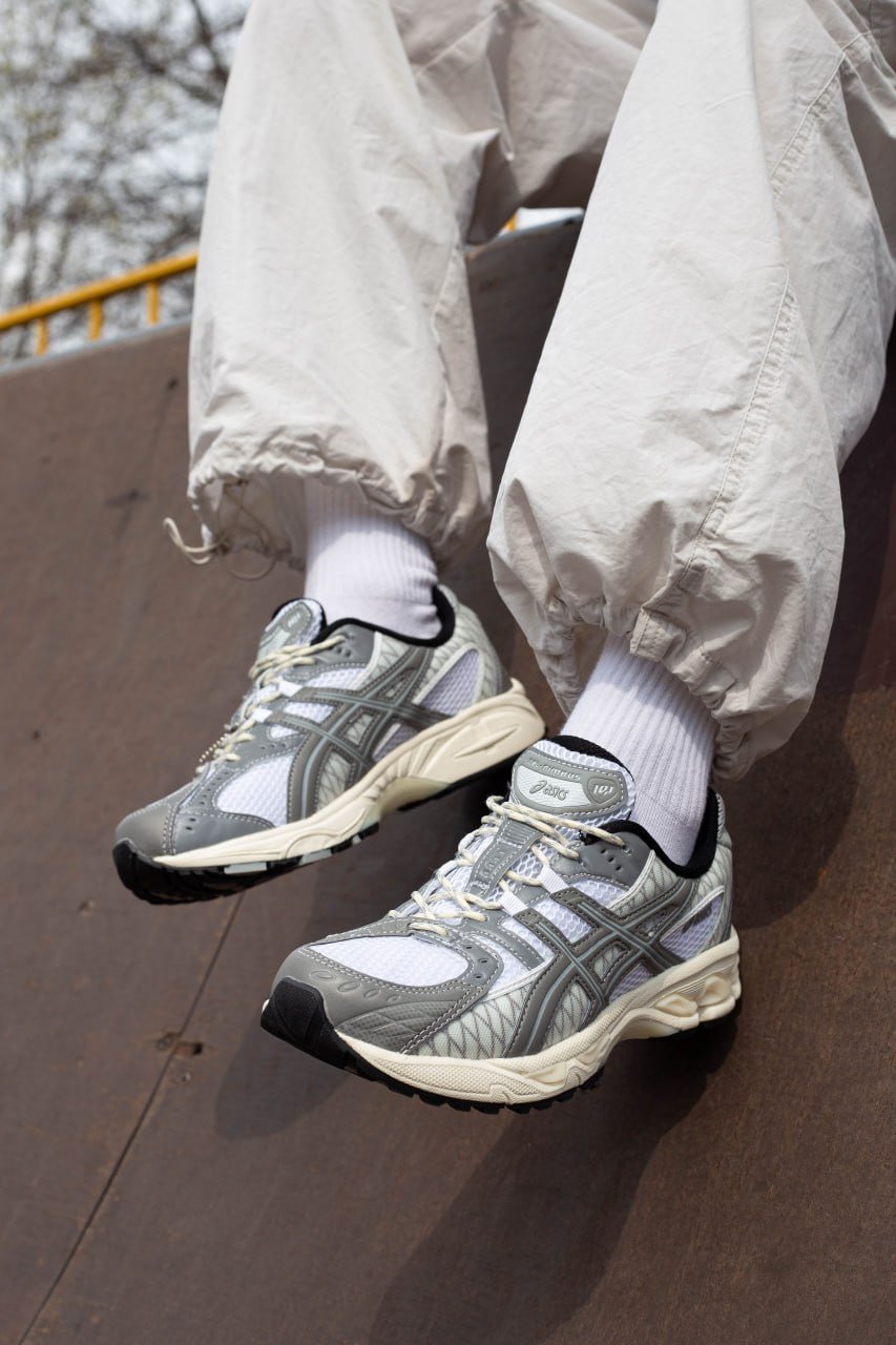 Чоловічі кросівки Asics Gel-Nimbus 10.1 White Grey Reflective 41, фото №6