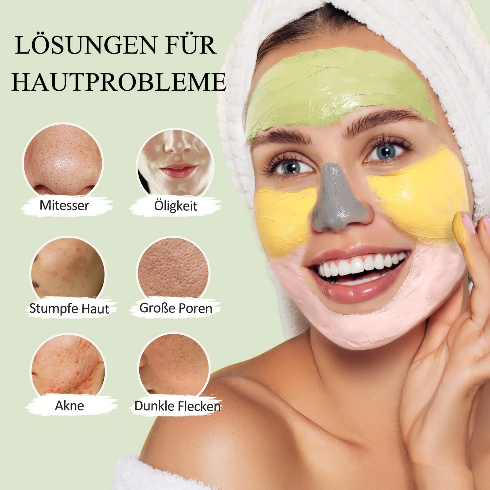 Набір глиняних масок для обличчя Vitamin C з куркумою, фото №4