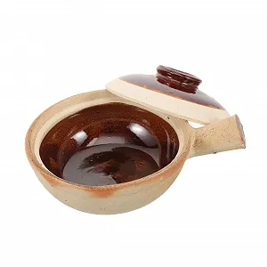 Керамическая кастрюля SOLUSTRE с крышкой для супа и тушения легкая в очистке - Фото 1