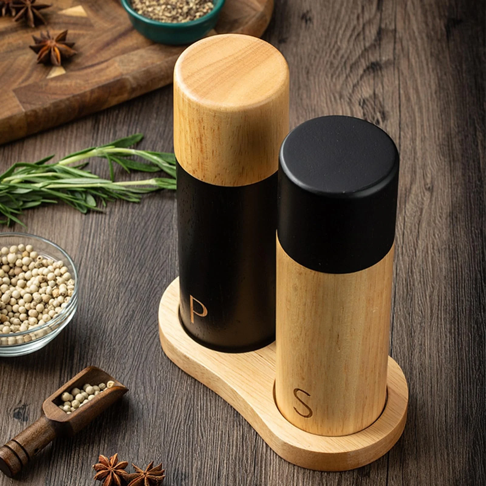 Млин Деревʼяний багатофункціональний з регульованим помелом, фото №8