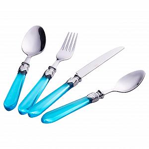 Набір столових приборів Imperial Ocean 24 предмети нержавіюча сталь синій ціна на synthetic.ua - Фото 1 Набір столових приборів Imperial Ocean 24 предмети нержавіюча сталь синій synthetic.ua - Фото 1