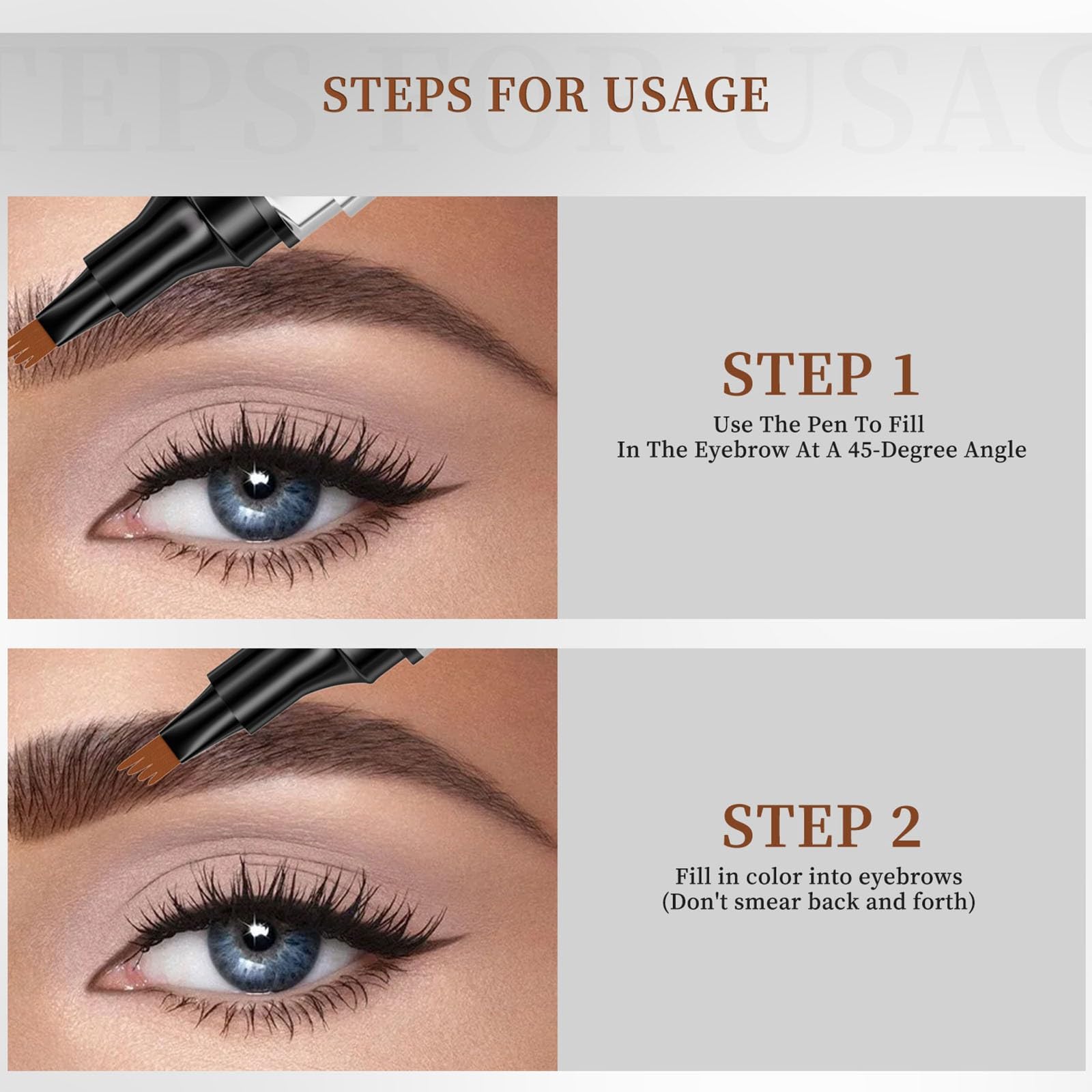 Олівець для брів Microblading 4-вилочний Водостійкий Стійкий Один розмір, фото №5