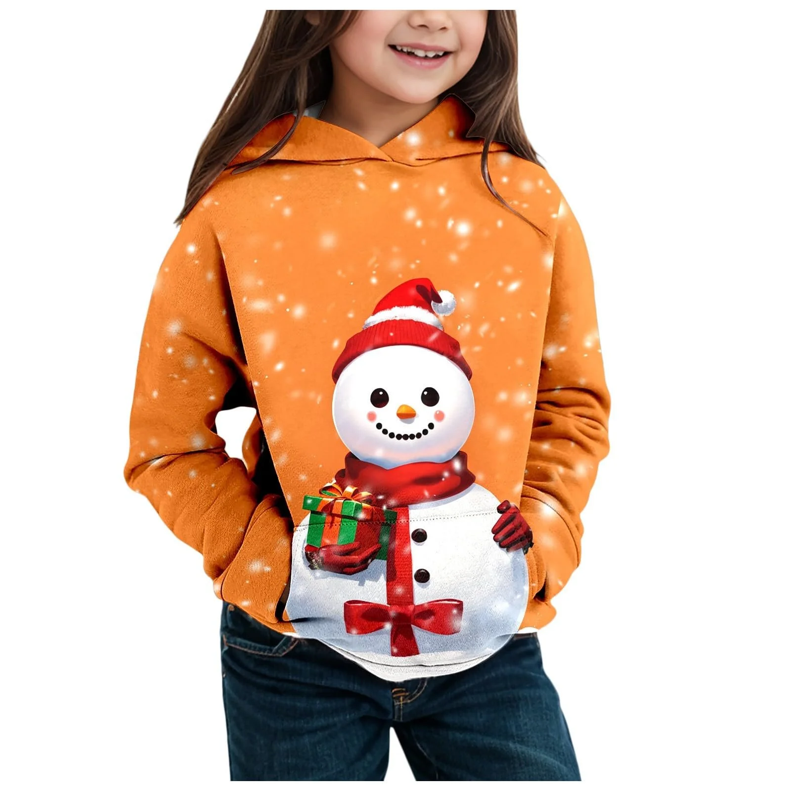 Худі Дитяче Різдвяне З довгими рукавами та модним принтом, фото №1