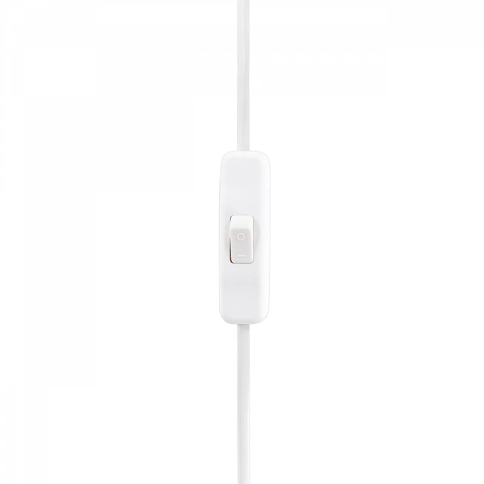 Настільна лампа Beliani Limia приліжкова Ceramic Base Linen Shade Drum Shape Білий Теракота, фото №7