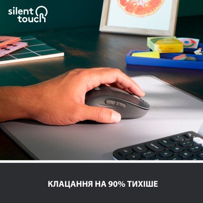 Мышка Logitech Signature M650 L Wireless LEFT Graphite (910-006239), фото №3 Мышка Logitech Signature M650 L Wireless LEFT Graphite (910-006239), фото №3