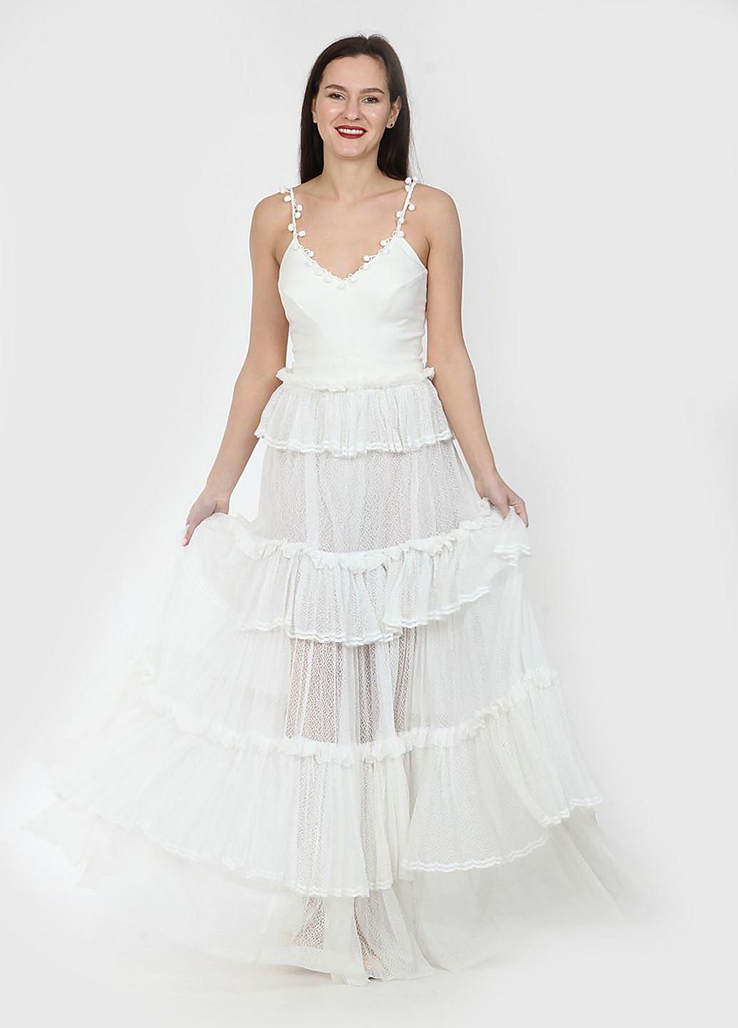 Платье Enna Levoni M Белый (ND-021228-White), фото №6