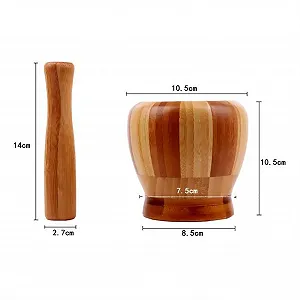 Професійна ступка з товкачиком для спецій з смоли, для подрібнення перцю, часнику synthetic.ua - Фото 1