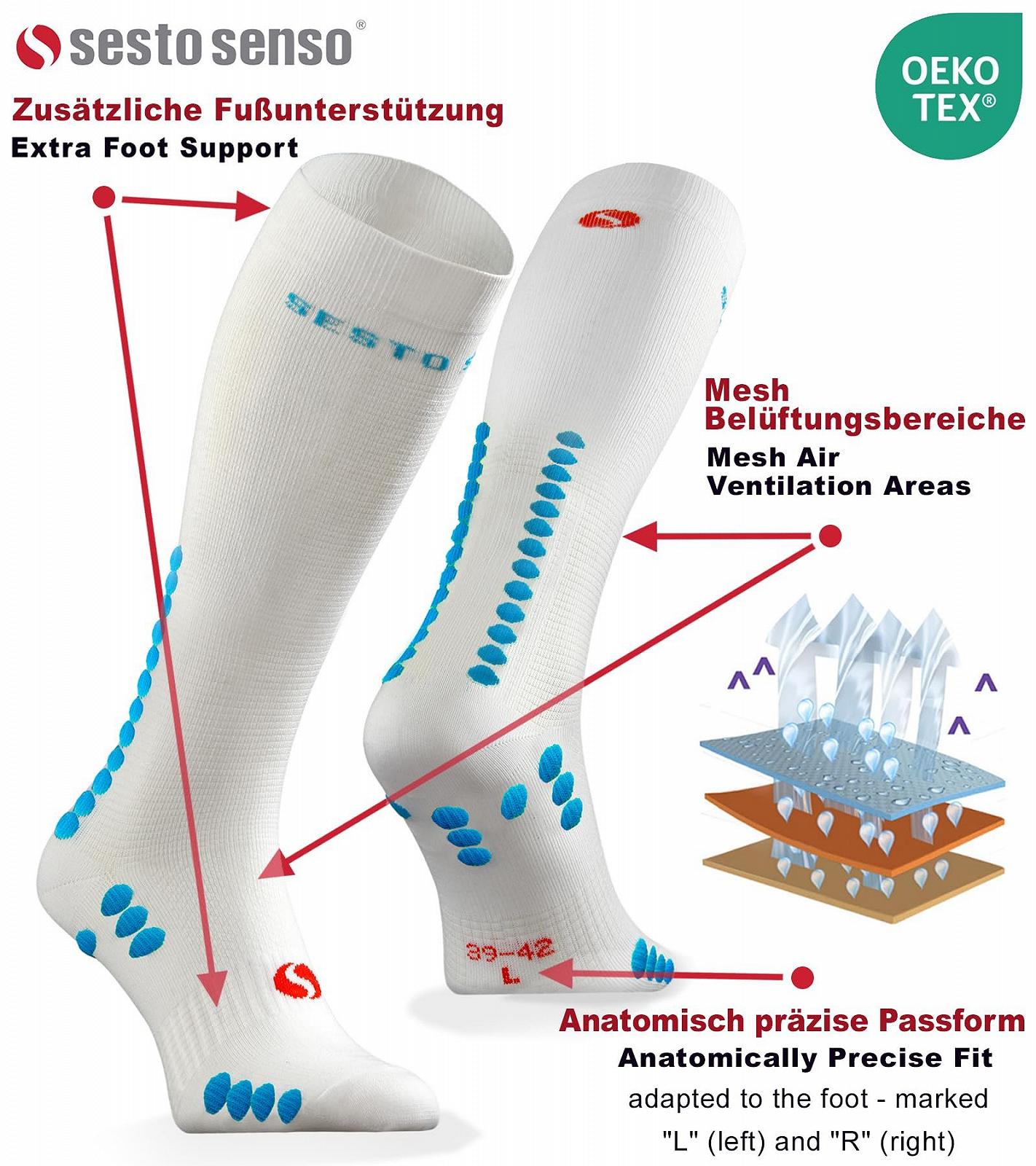 Компрессионные носки Sesto Senso Спортивные Цветные Высокие Спортивные Носки Гольфы для бега, 3 пары, фото №3 Компрессионные носки Sesto Senso Спортивные Цветные Высокие Спортивные Носки Гольфы для бега, 3 пары, фото №3