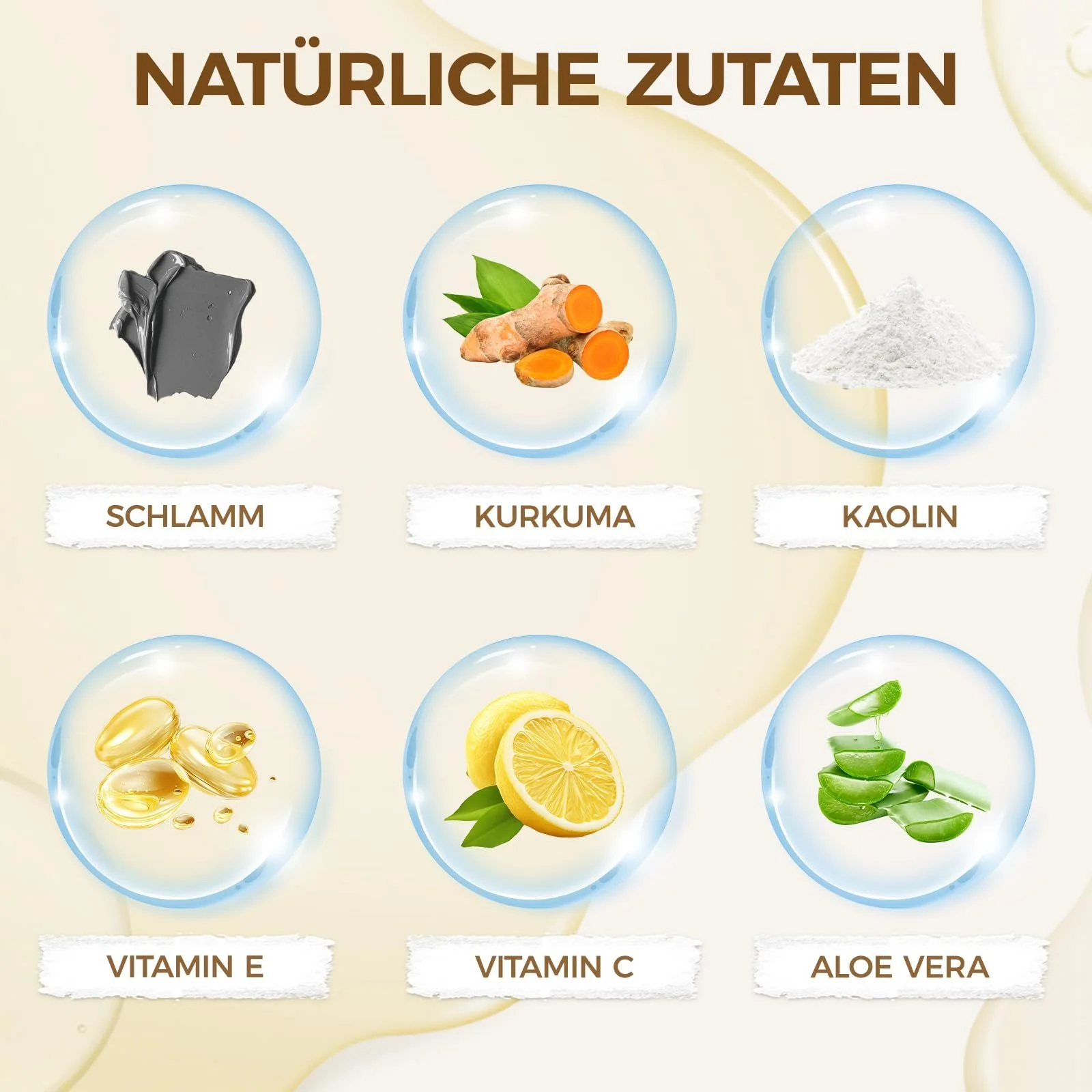 Маска для обличчя Глина Куркума Маска Мертвого моря, 3 x 70 г, фото №4