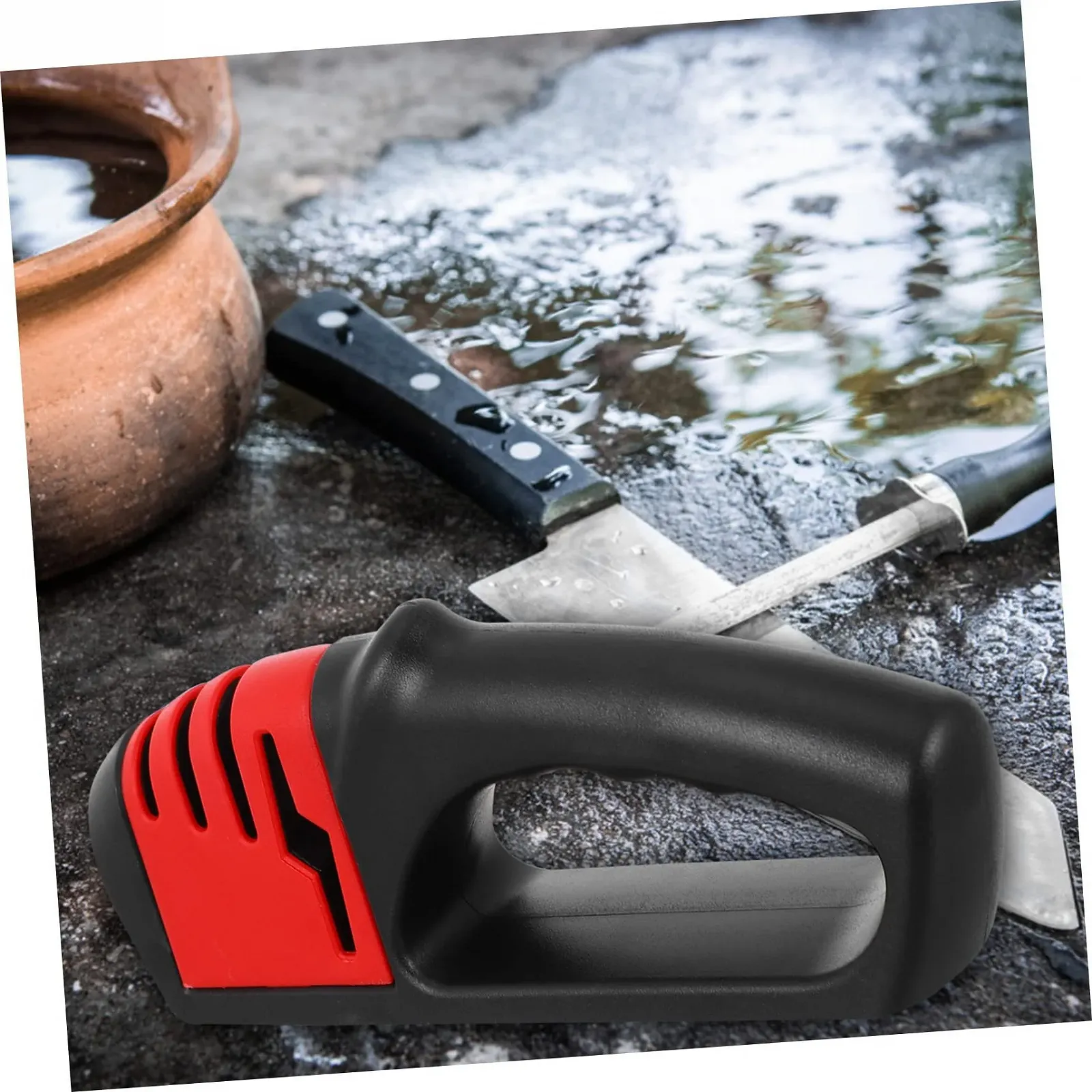 Точилка для ножей Mobestech Профессиональная Быстрая Эргономичная ручка Нескользящее основание, фото №7