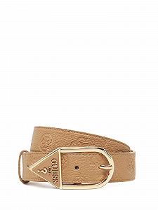 Ремень для брюк GUESS Cresidia Adjustable H35 W105 бежевый - можно укоротить, бежевый - Фото 1