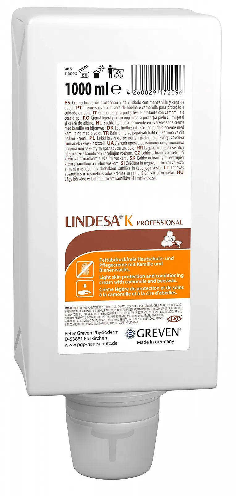 Крем для рук Peter Greven Lindesa K 1 л, фото №1