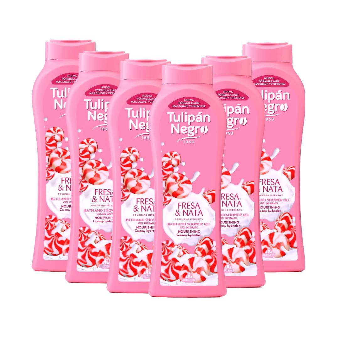 Гель для душу Tulipan Black Kiss Strawberry Cream Поживний 720 мл x 6 шт., фото №1 Гель для душу Tulipan Black Kiss Strawberry Cream Поживний 720 мл x 6 шт., фото №1