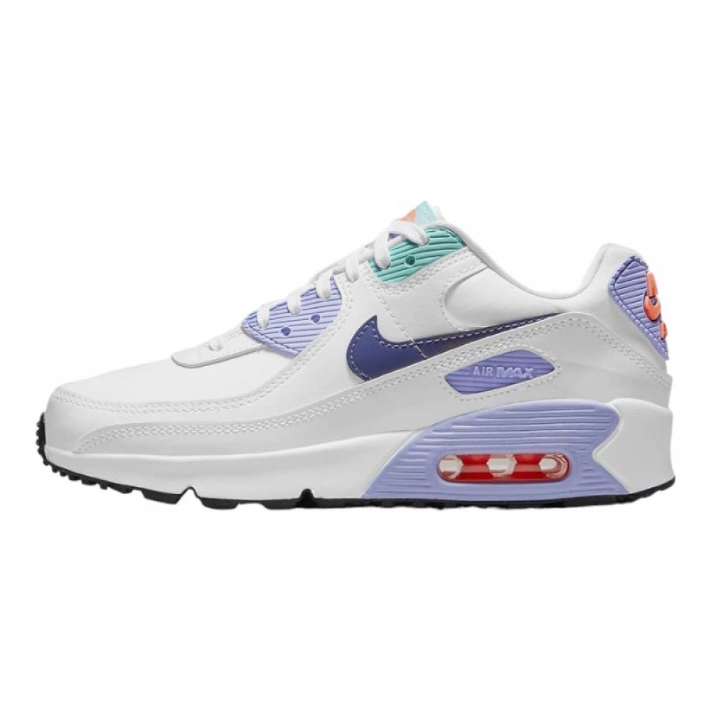 Кроссовки Nike Air Max 90 SE White Dark Purple Dust (GS) Размер 39, фото №1