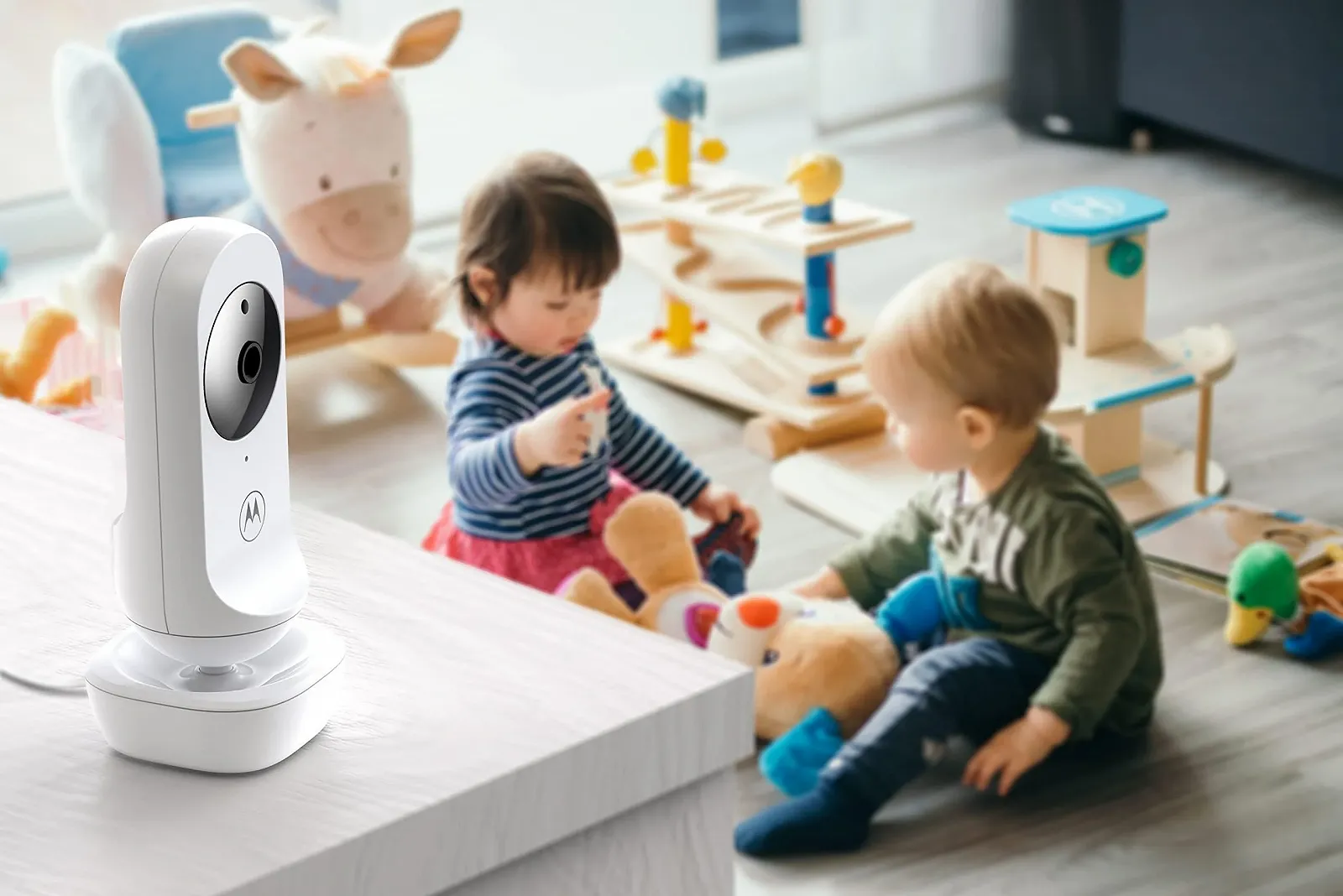 Відеоняня Motorola Baby Ease 34 HD 4.3 дюйма з нічним баченням та зворотним зв'язком біла, фото №8