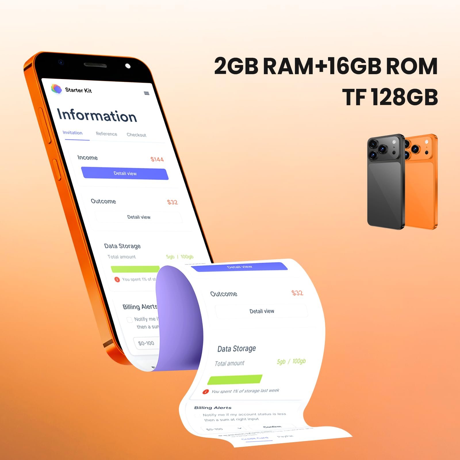 Смартфон Android 2/16ГБ 5.0" 4G Dual SIM Черный, фото №6