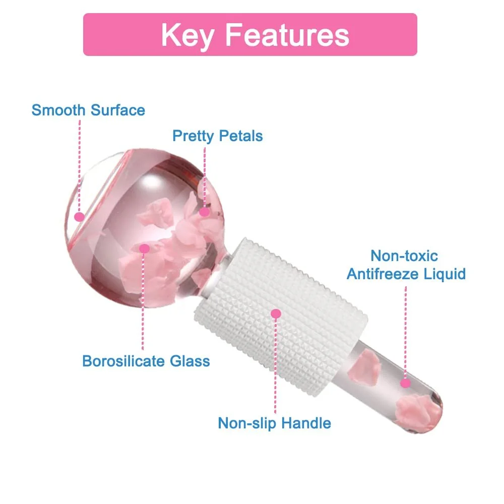 Крижані кульки для обличчя для підтяжки шкіри та зменшення набряклості, фото №3