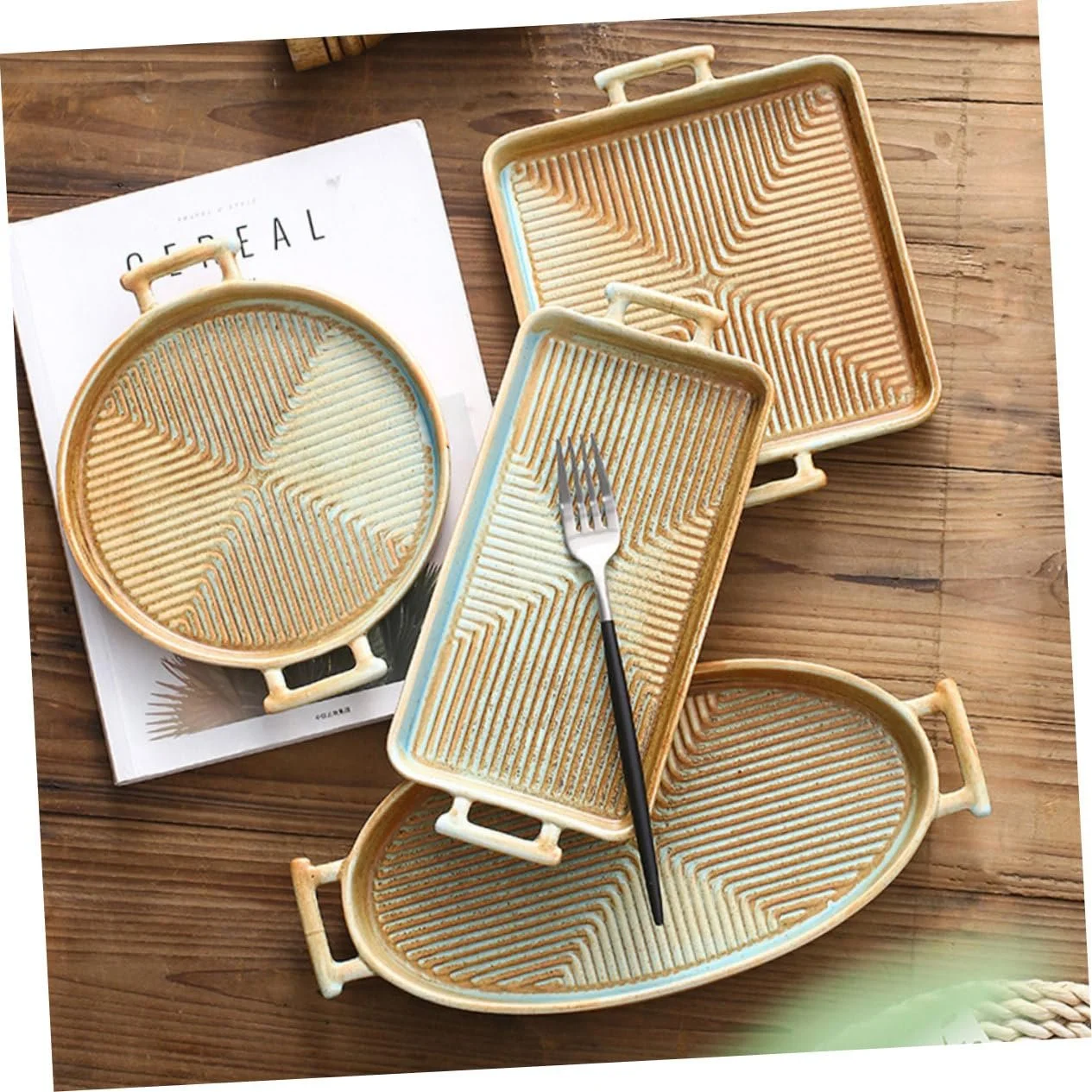 Форма для запікання Ретро З подвійною ручкою Квадратна, фото №5 Форма для запікання Ретро З подвійною ручкою Квадратна, фото №5