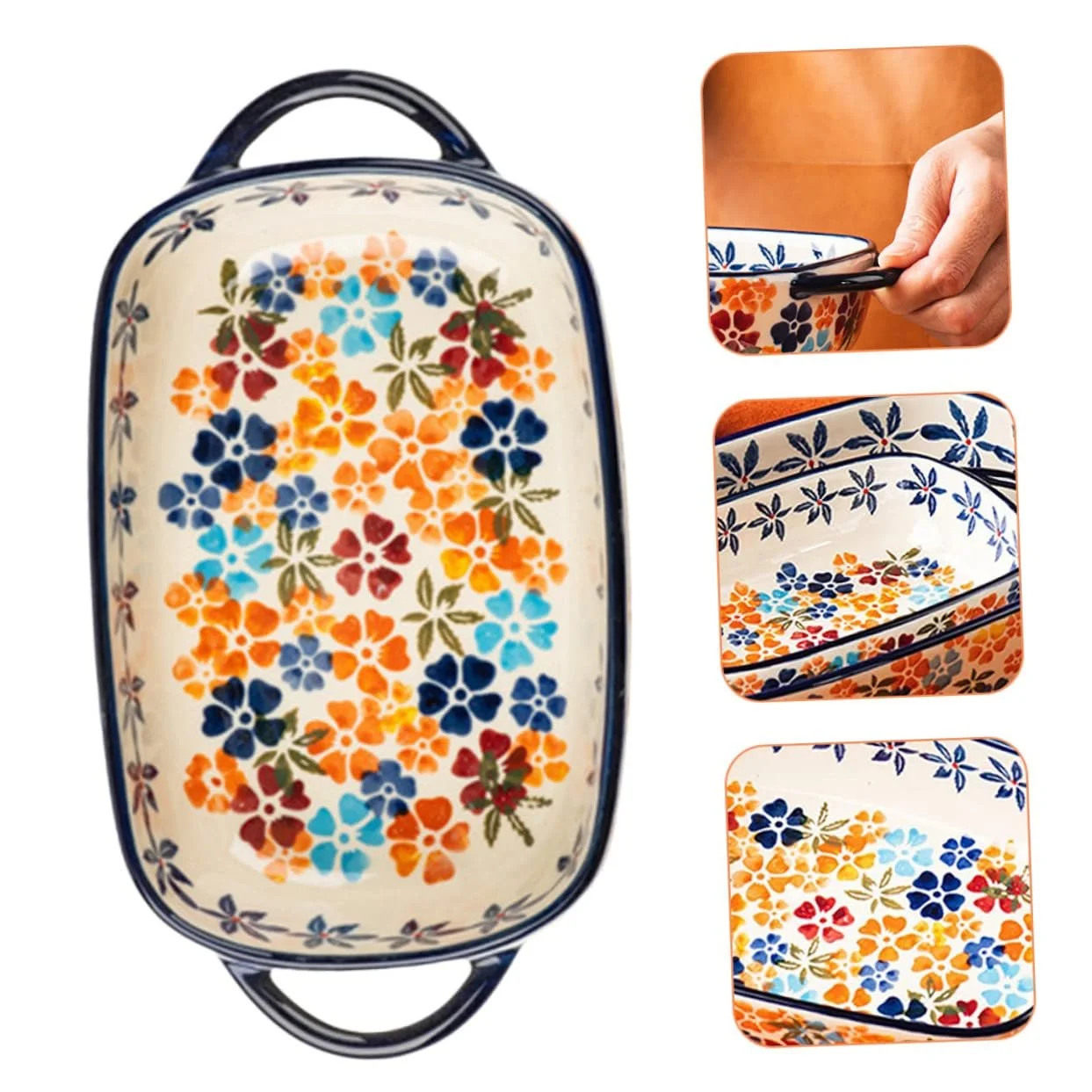 Деко керамічне ABOOFAN для духовки та мікрохвильової печі, фото №7