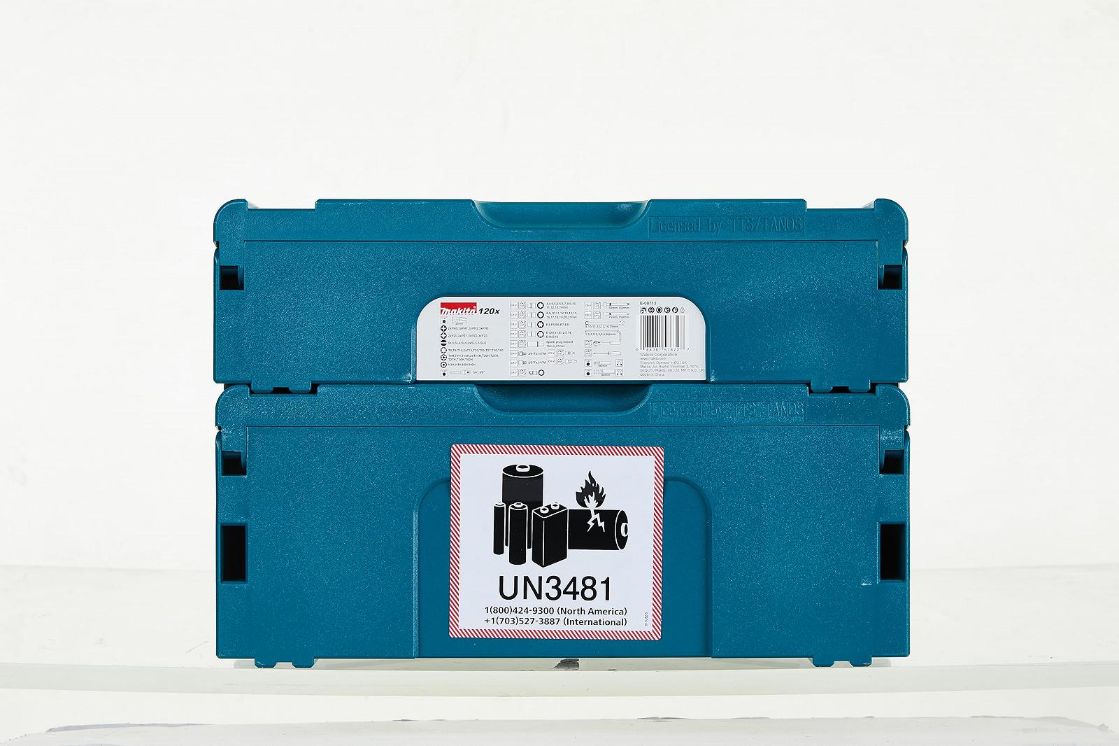 Аккумуляторная дрель Makita DHP482JX13 18 В / 3,0 Ач 2 батареи + зарядное устройство в Makpac + набор аксессуаров 120 шт. в Makpac Бензин / Черный, фото №6