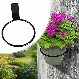 Кільце-тримач для квіткового горщика настінне металеве synthetic.ua - Фото 1