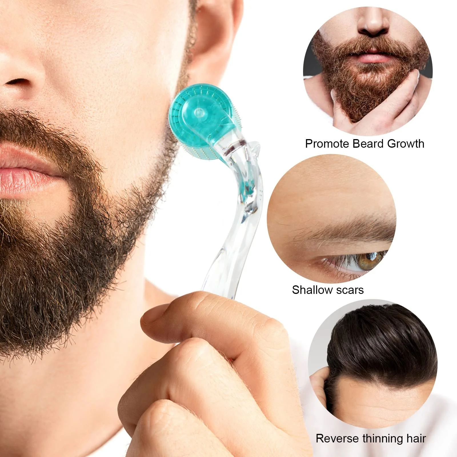 Derma Roller 0.3 мм, система мікроголок для шкіри, проти старіння, від прищів, розтяжок, целюліту, фото №7