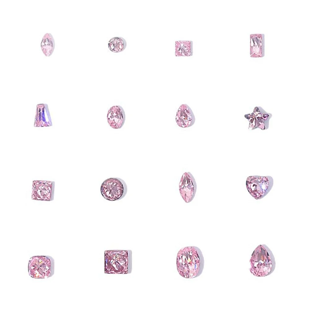 Стразы для ногтей Цирконий Розовый Разные формы 2 мм, фото №9 Стразы для ногтей Цирконий Розовый Разные формы 2 мм, фото №9