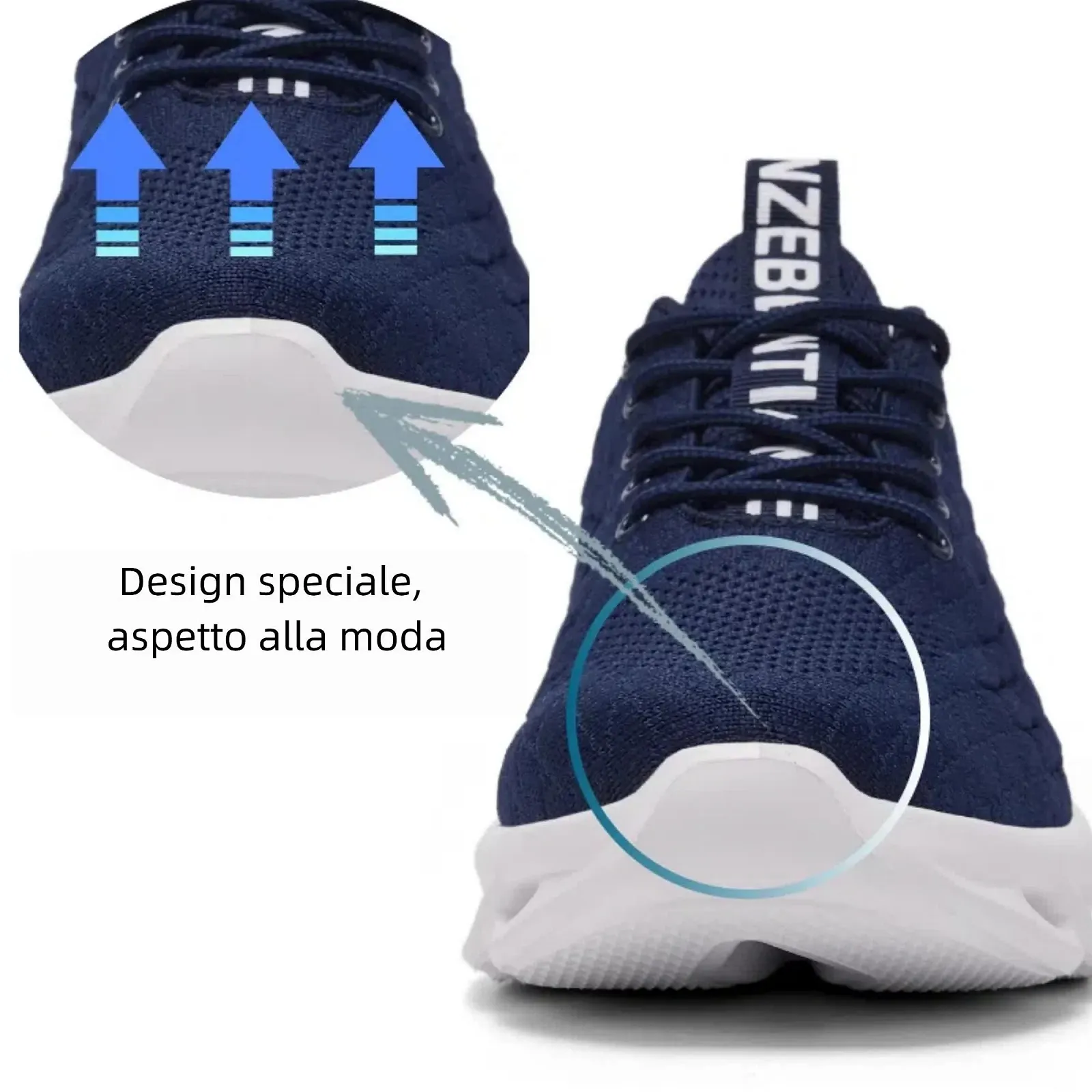 Кросівки TIANZEBEN Чоловічі Спортивні Легкі Дихаючі, фото №3