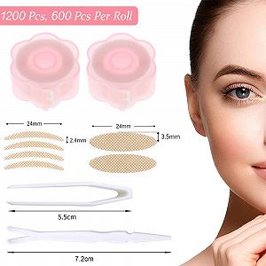 Набір Eyelid Tape 1200 штіз смужками для повік шкіряного кольору synthetic.ua - Фото 1