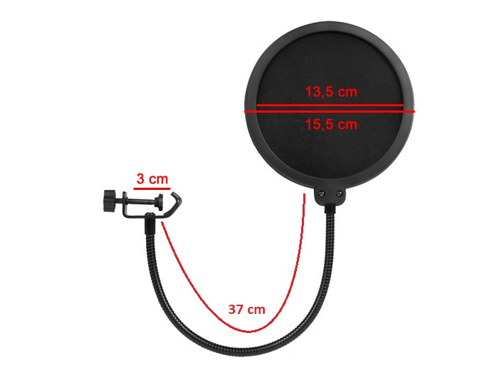 Фильтр студийного микрофона Поп, фото №3