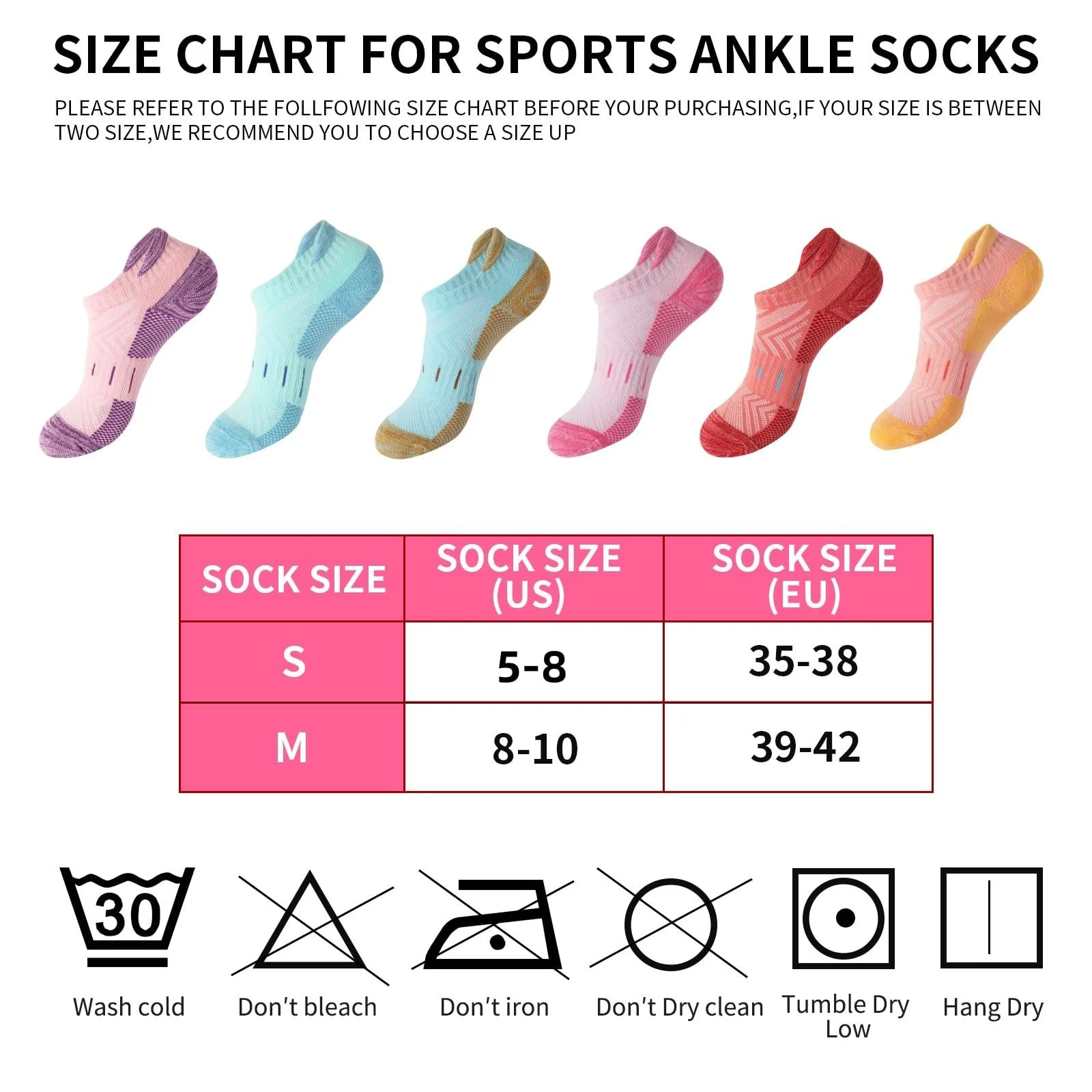 Спортивні шкарпетки Жіночі 6 пар шкарпеток до щиколотки, фото №4