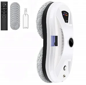 Робот для мойки окон UOEONR 5600Pa Автоматический распылитель воды 3 режима очистки Система безопасности для всех гладких поверхностей 10 салфеток - Фото 1