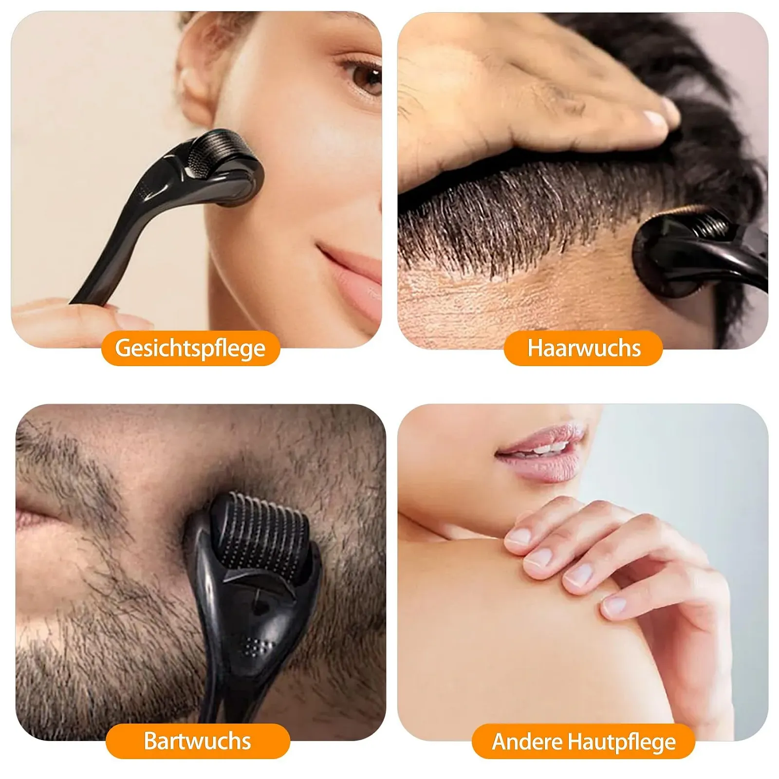 Дермаролер OioTuyi 0,5 мм для бороди та волосся, мікроголковий ролик, фото №4