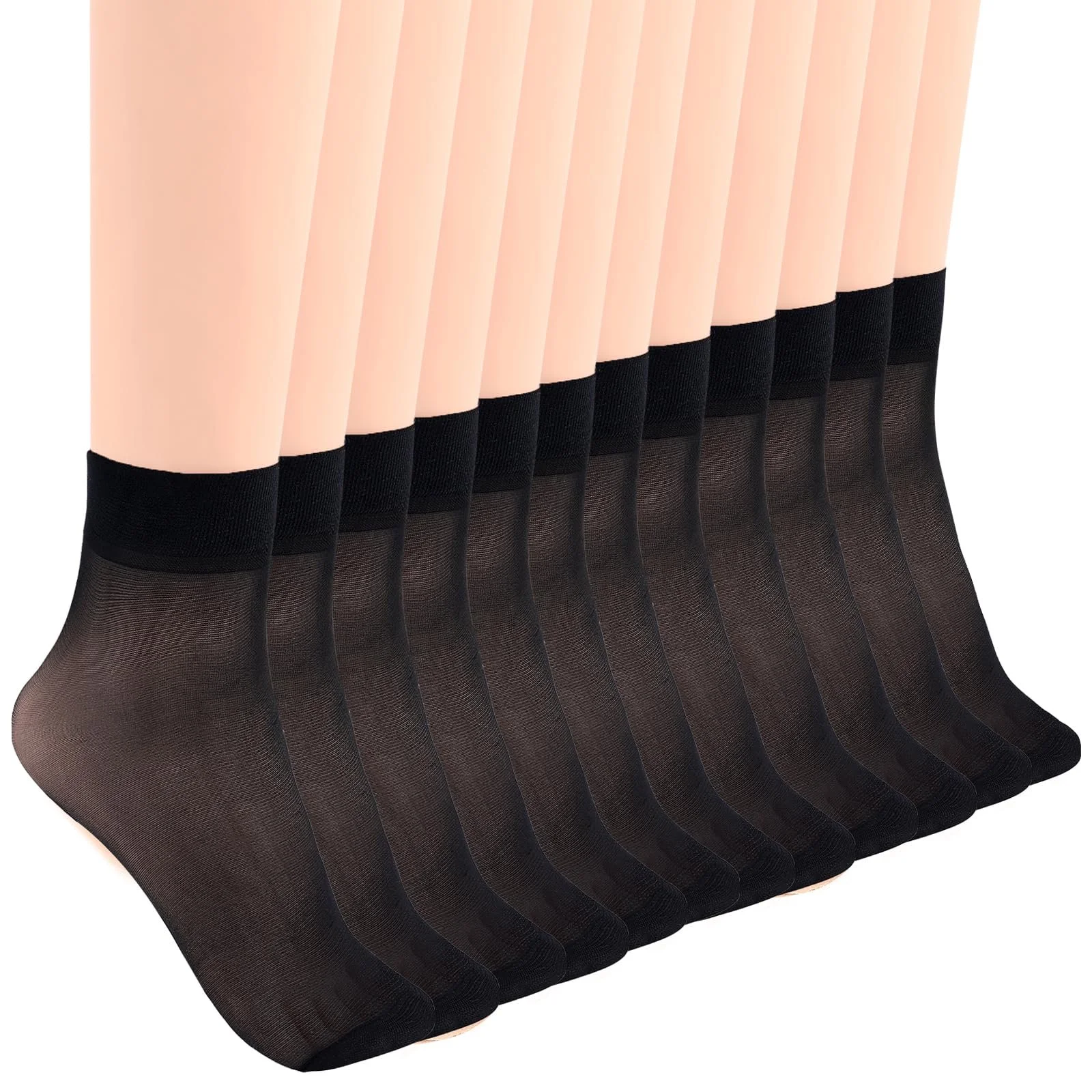 12 пар Жіночі нейлонові шкарпетки Еластичні Розмір 38-42, фото №1