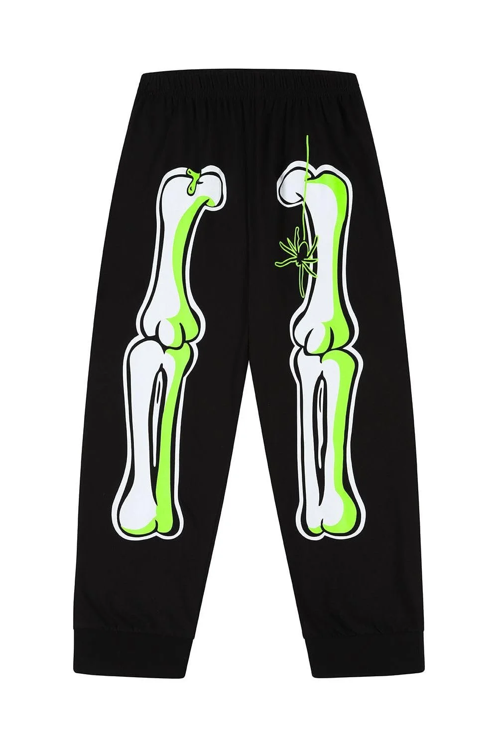 Унісекс піжама з довгими рукавами Скелет, що світиться в темряві для хлопчиків та дівчаток, фото №6