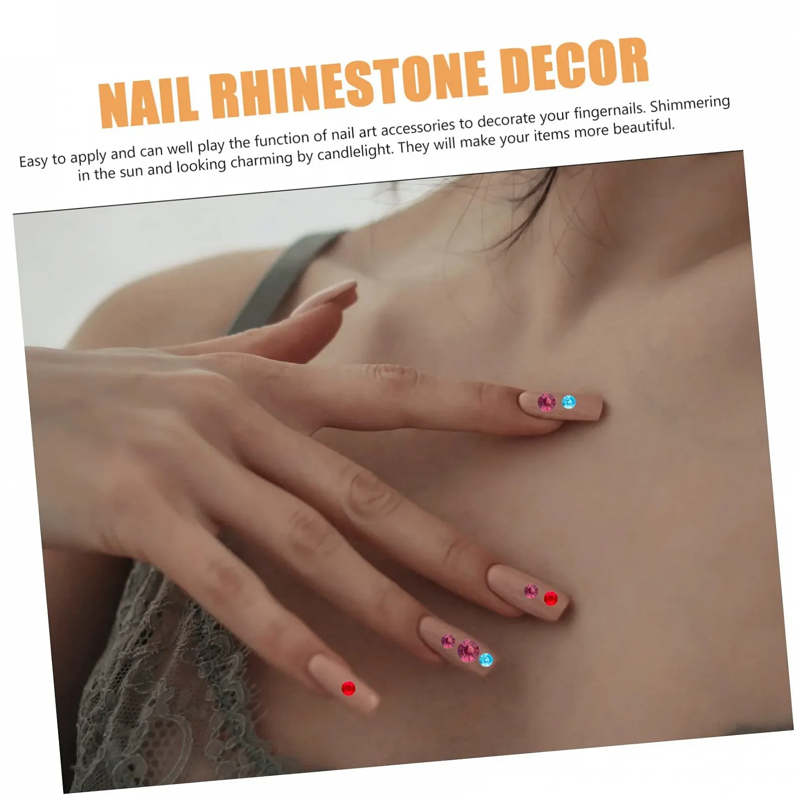 Стрази Різнокольорові для нігтів, фото №2